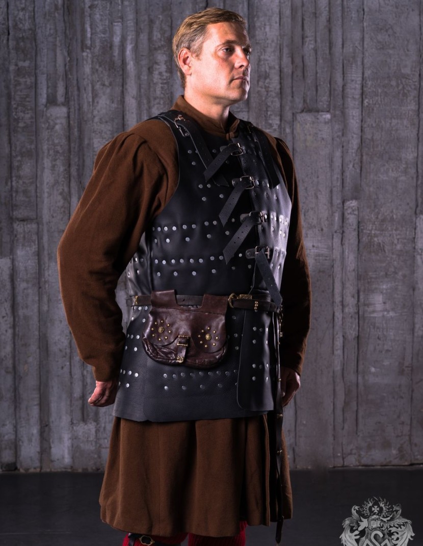 Leather brigandine of the early XV century photo made by Steel-mastery.com