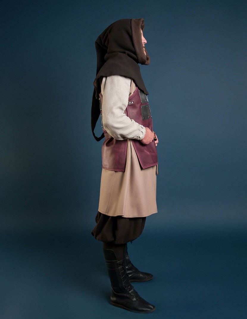 Coat of plates armor in LARP and fantasy style (3x3 plates) photo made by Steel-mastery.com