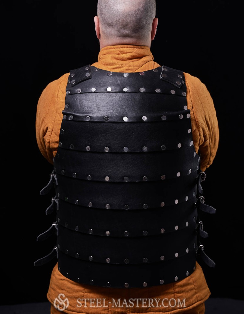 Leather brigandine in style of 14th century photo made by Steel-mastery.com