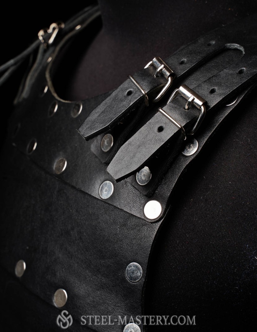 Leather brigandine in style of 14th century photo made by Steel-mastery.com