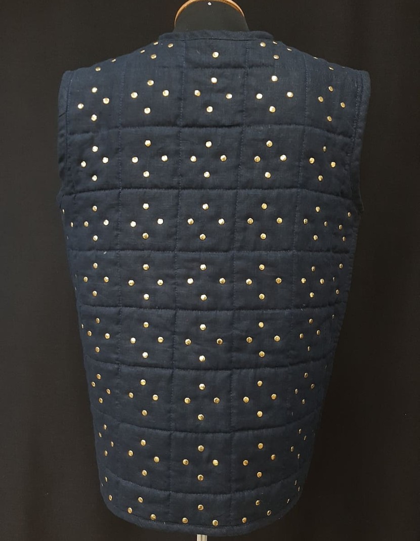 Fake brigandine – gambeson with rivets photo made by Steel-mastery.com