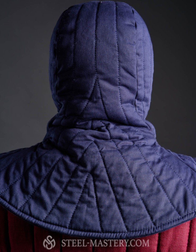 One-piece padded liner with pelerine photo made by Steel-mastery.com