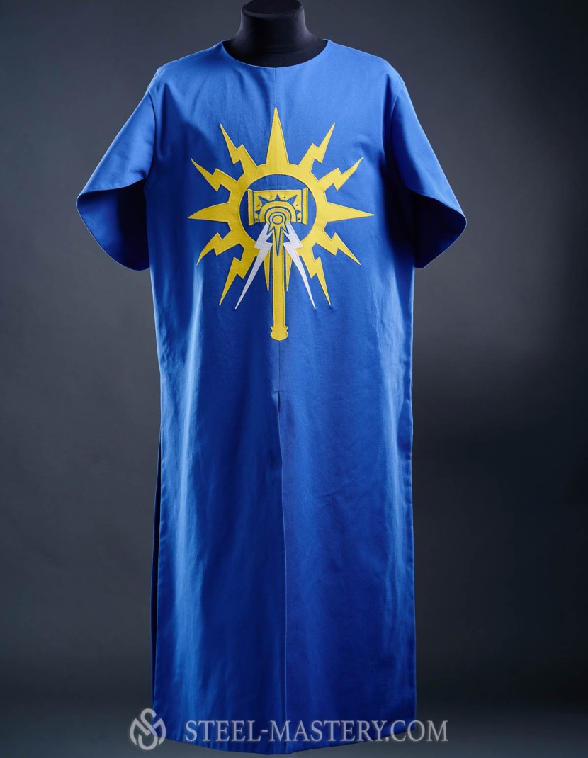 Coat of arms (tabard) with your emblem photo made by Steel-mastery.com