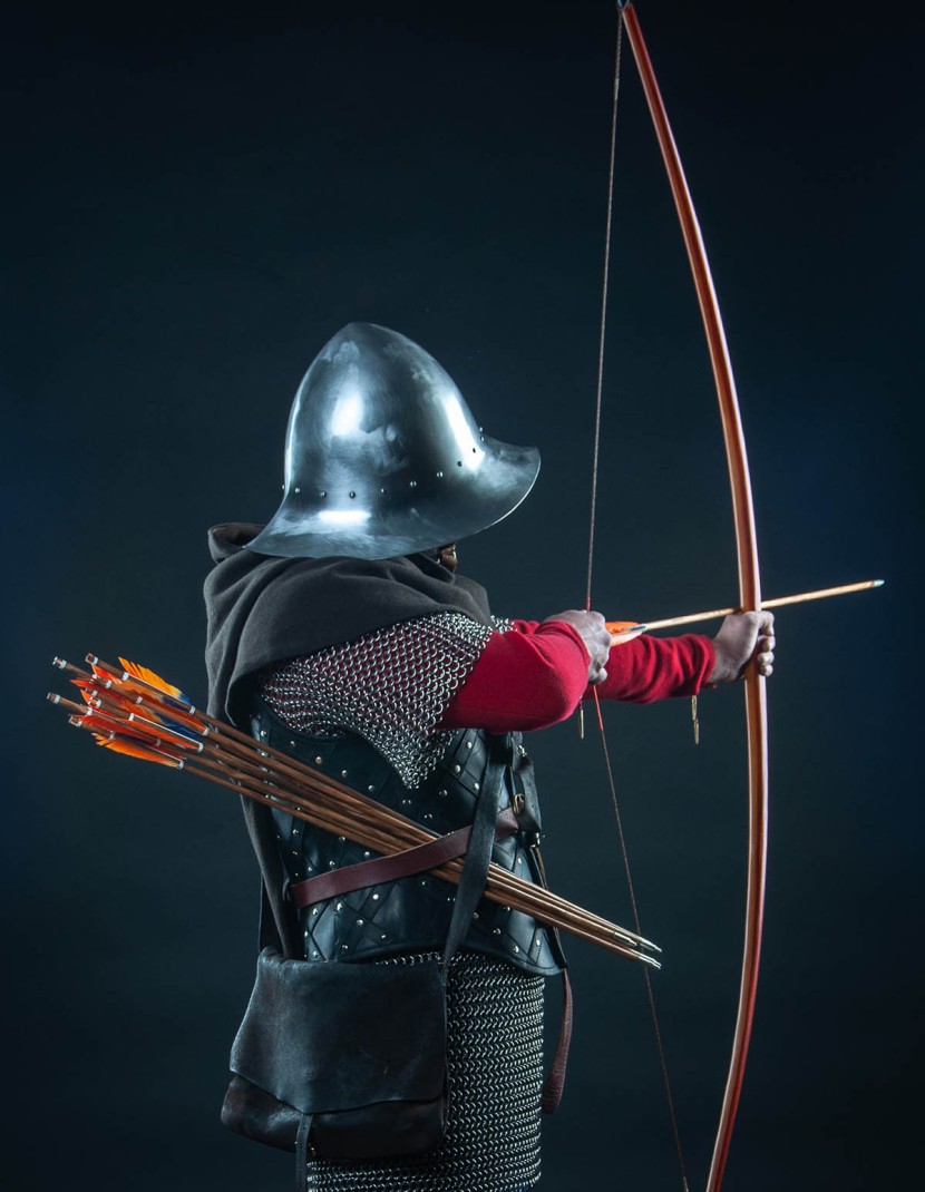 Leather vest and bracers with diamond pattern photo made by Steel-mastery.com