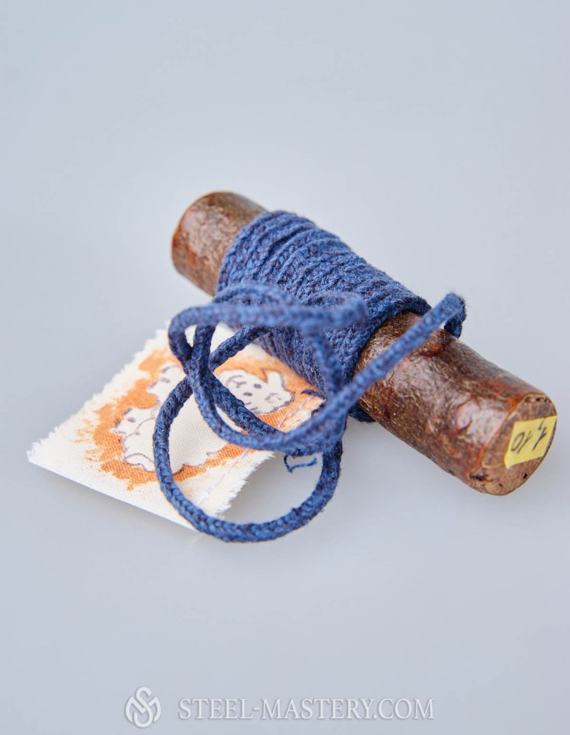 Navy blue cotton lacing cord photo made by Steel-mastery.com