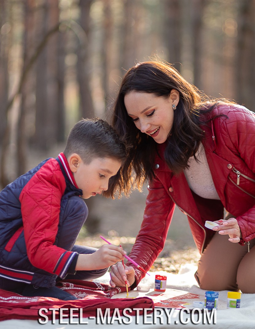DIY Shield Coloring, Richard I the Lionheart Coat of arms, type 2 photo made by Steel-mastery.com
