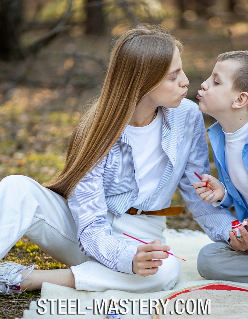 DIY Shield Coloring, Richard I the Lionheart Coat of arms, type 2 photo made by Steel-mastery.com