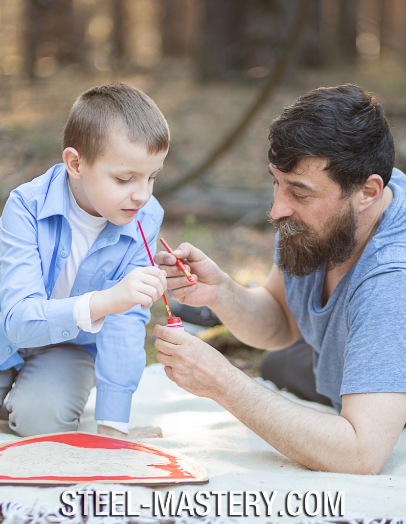 DIY Shield Coloring, Richard I the Lionheart Coat of arms, type 3 photo made by Steel-mastery.com