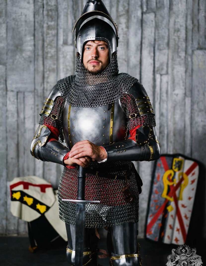 Armour of the XIV century in Churburg style photo made by Steel-mastery.com