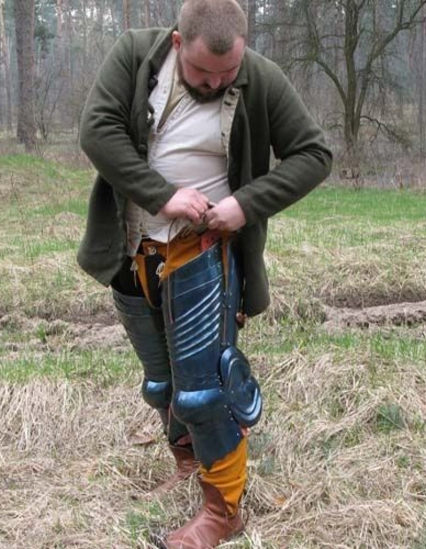 Steel English full plate armour, dated 1483  photo made by Steel-mastery.com