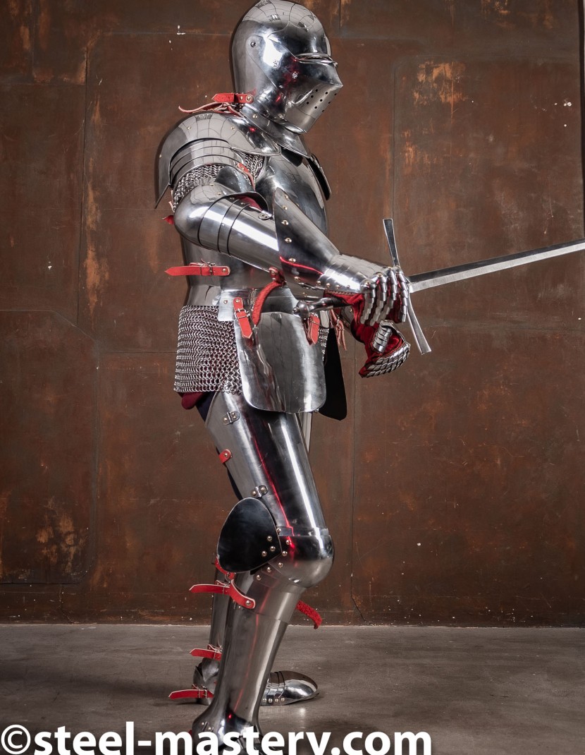 Full knights armour for interior photo made by Steel-mastery.com