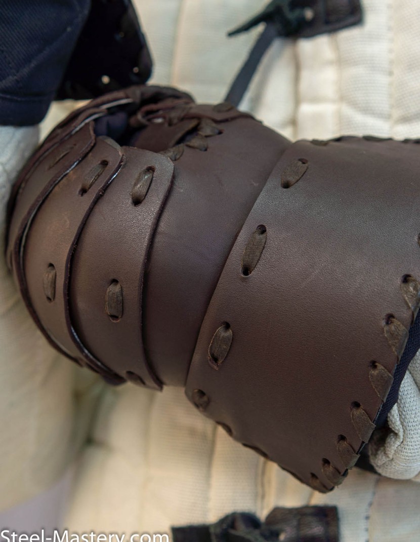 Set of leather laminar mittens photo made by Steel-mastery.com