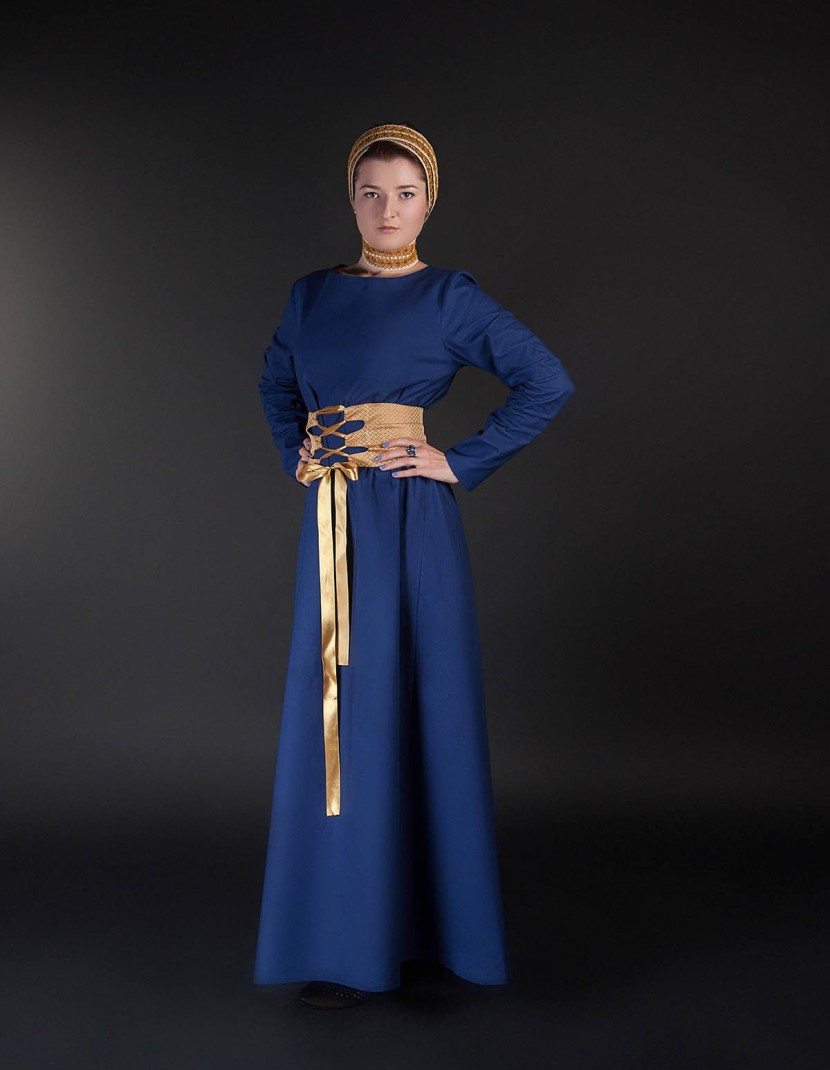 Medieval style dress with wide belt photo made by Steel-mastery.com