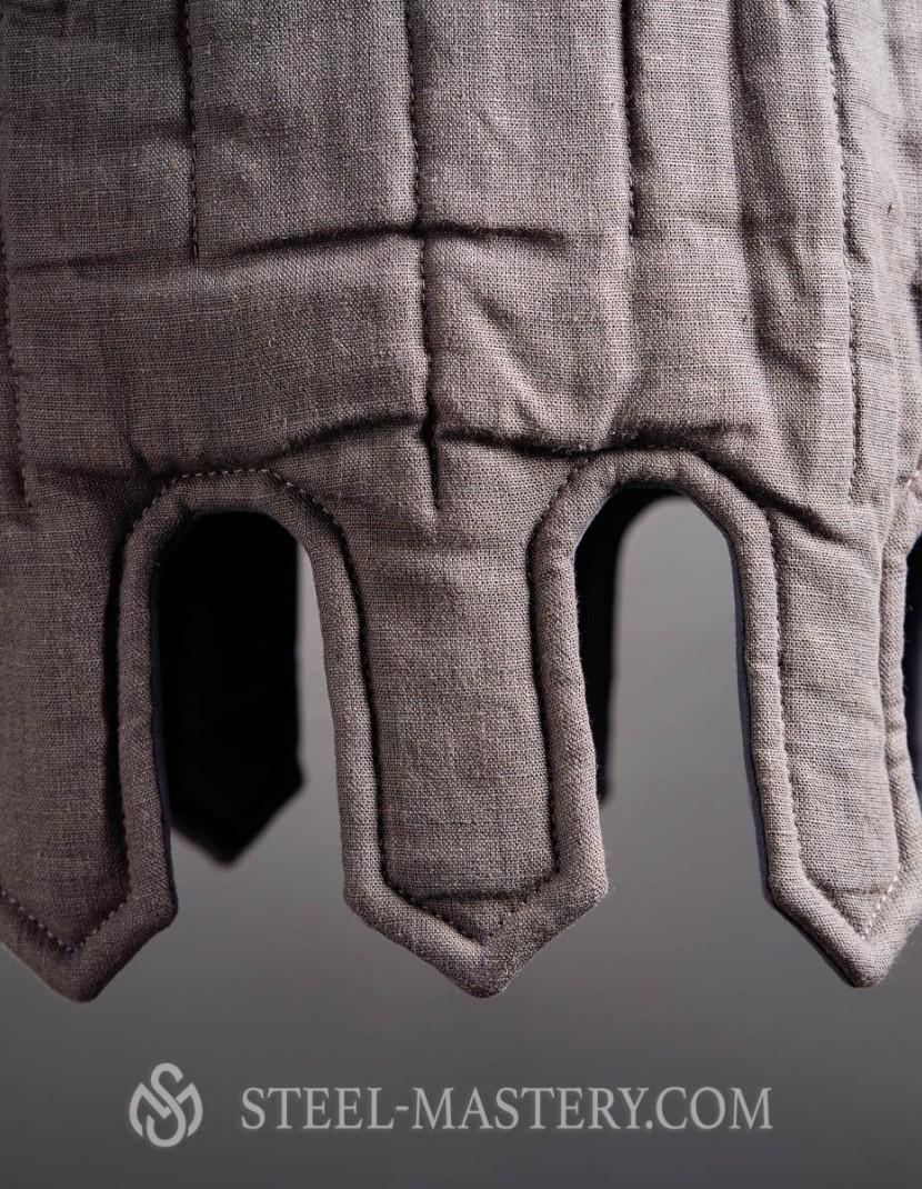 Sleeveless gambeson with festoons, XII-XIII centuries photo made by Steel-mastery.com