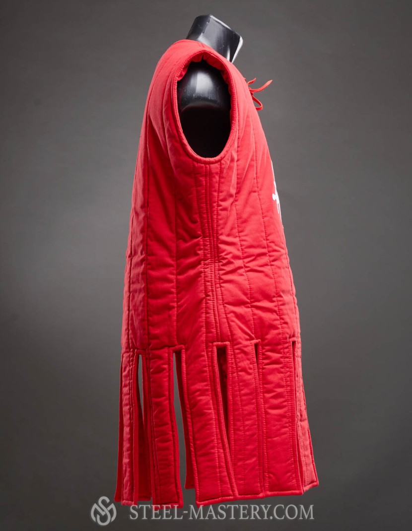 Sleeveless gambeson with festoons, XII-XIII centuries photo made by Steel-mastery.com