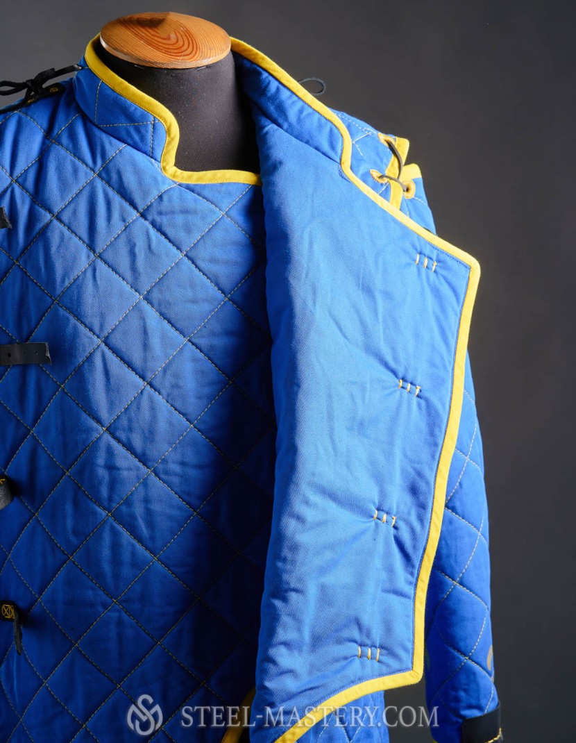 HEMA style gambeson with diamond stitching photo made by Steel-mastery.com