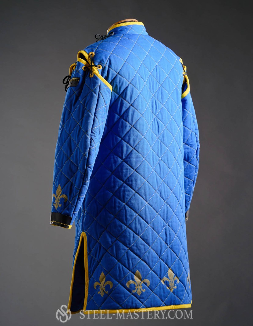 HEMA style gambeson with diamond stitching photo made by Steel-mastery.com