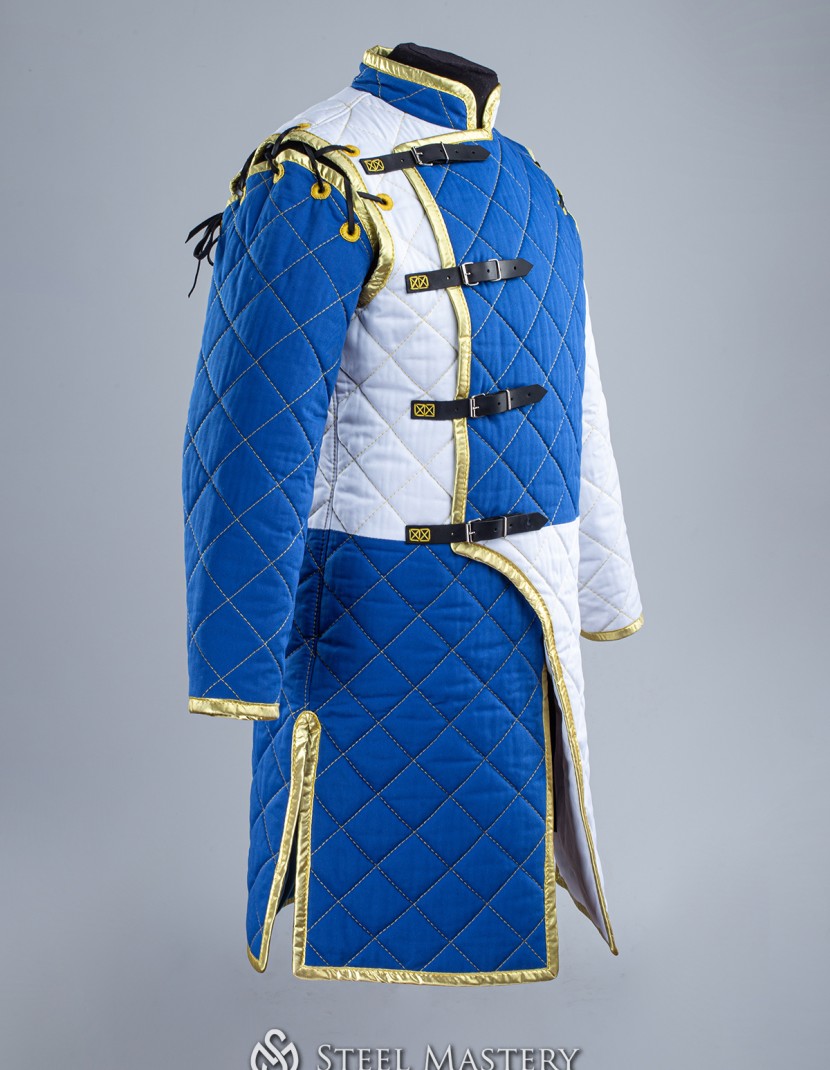 HEMA style gambeson with diamond stitching photo made by Steel-mastery.com