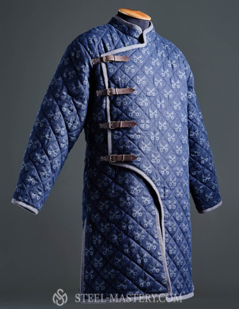 HEMA style gambeson with diamond stitching photo made by Steel-mastery.com