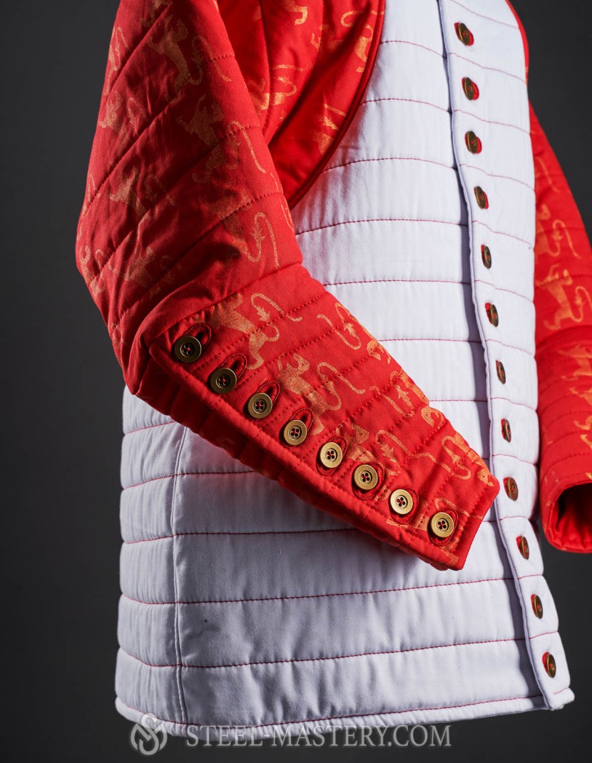 Gambeson of XIV- XV century in style the pourpoint of Charles de Blois photo made by Steel-mastery.com