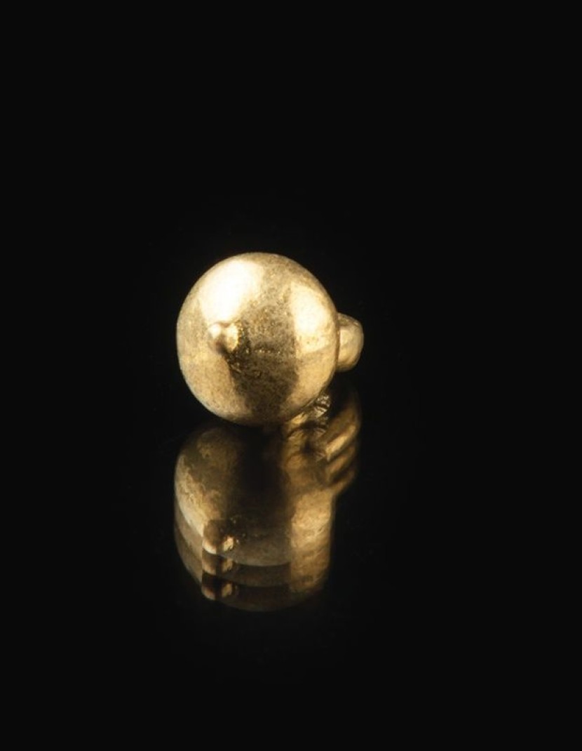Medieval spherical-shaped button, X-XV centuries 19 pcs  in stock  photo made by Steel-mastery.com