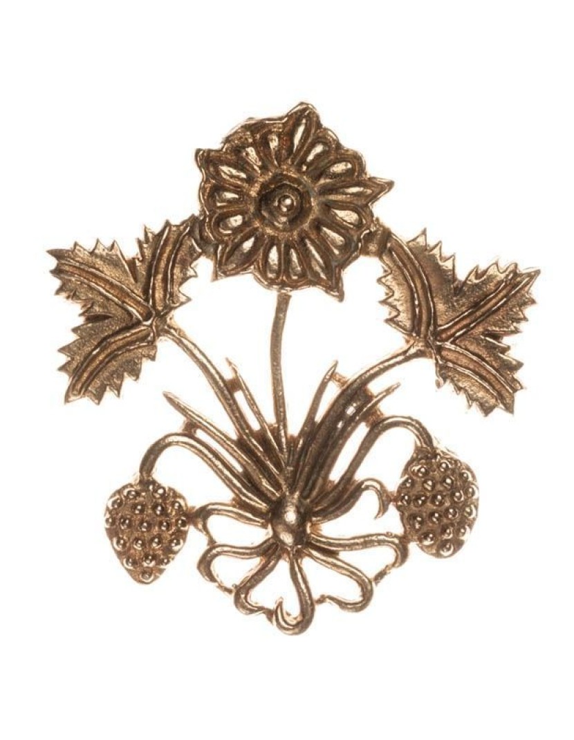 Medieval heraldic badge "Strawberry" 2 pcs in stock  photo made by Steel-mastery.com