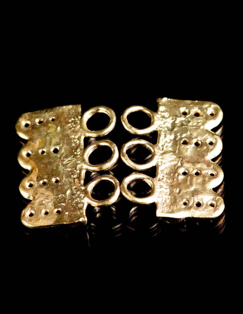 European fitting for clothes, XV century 3 pairs  in stock  photo made by Steel-mastery.com
