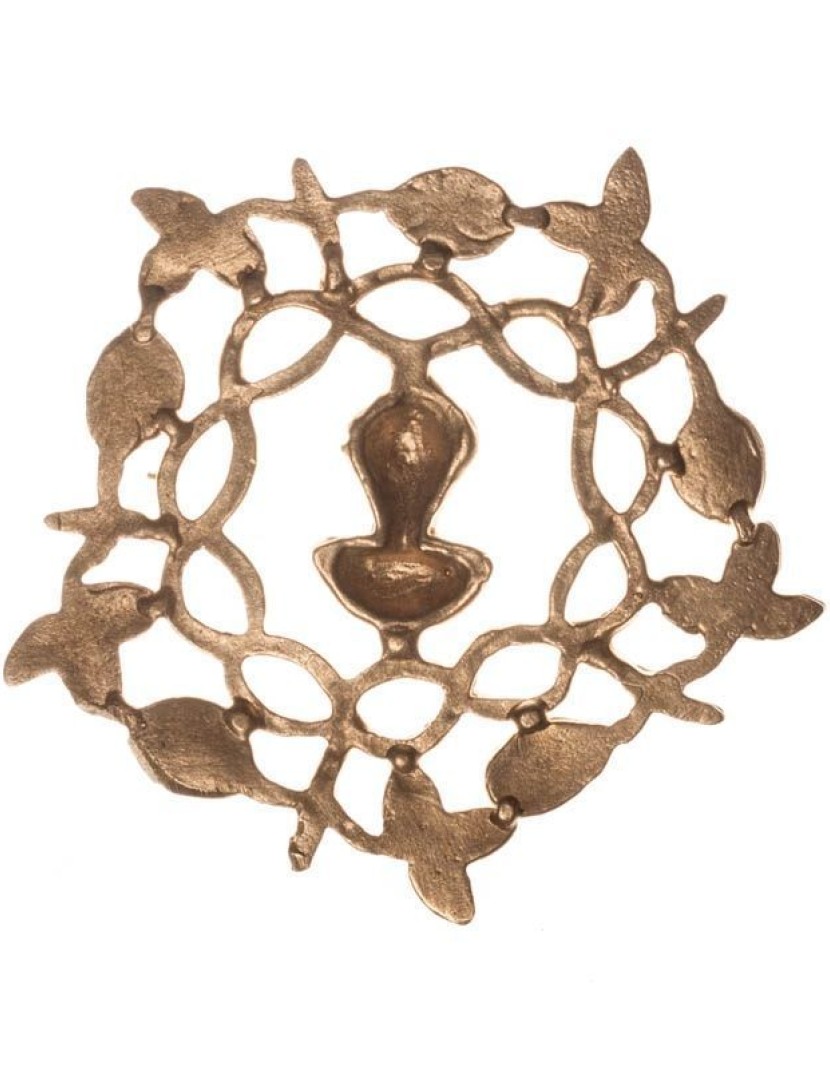 Medieval badge "Braiding branches" ( 1 pc in stock)  photo made by Steel-mastery.com