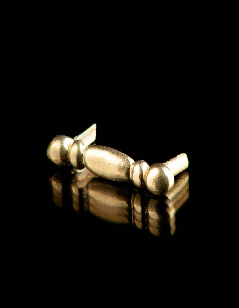 Medieval belt mount of bar shape, XIII-XV centuries (19 pcs  in stock  photo made by Steel-mastery.com