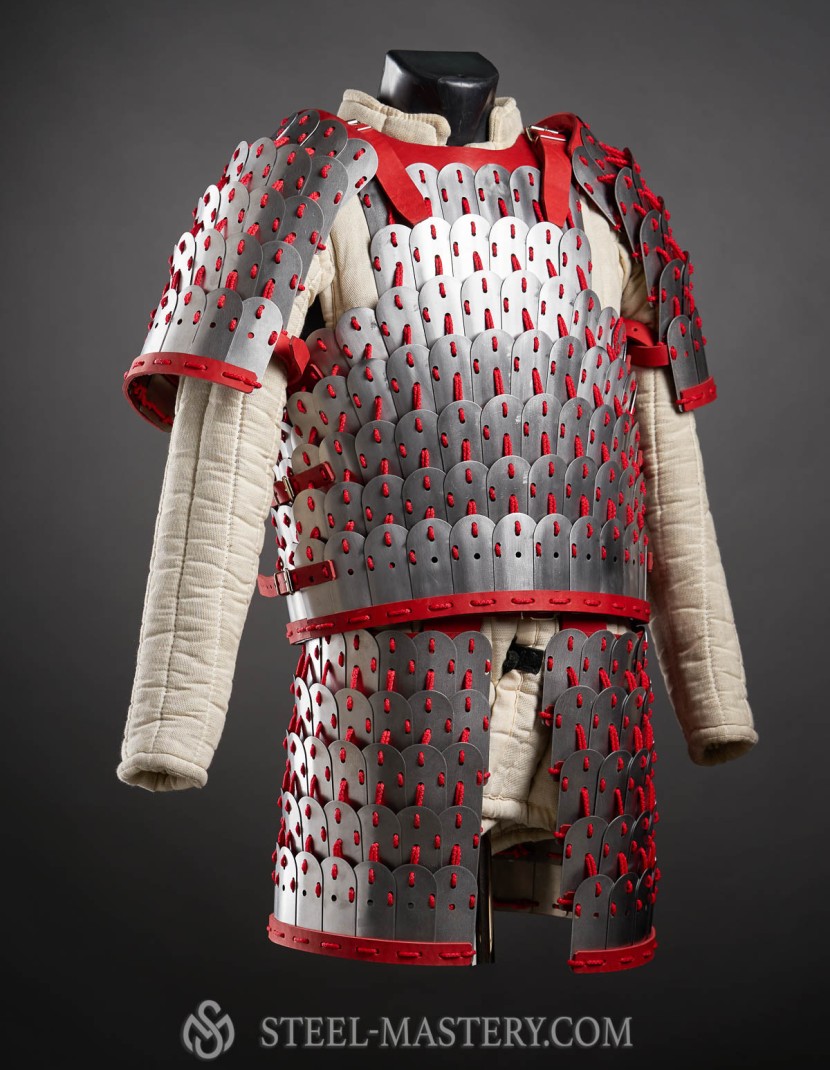 Steel lamellar armor ( khudesutu khuyag)  photo made by Steel-mastery.com