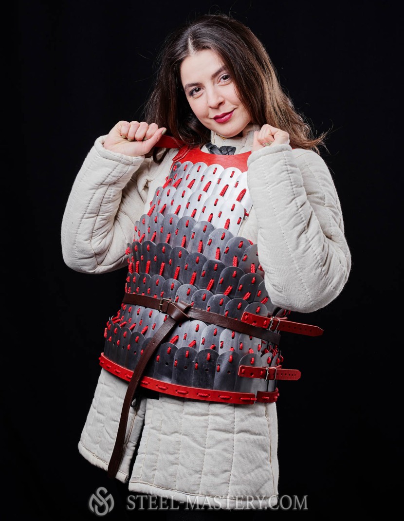 Steel lamellar armor ( khudesutu khuyag)  photo made by Steel-mastery.com