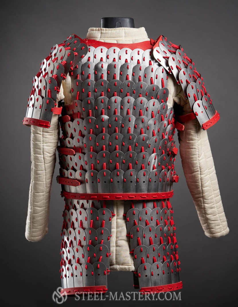 Steel lamellar armor ( khudesutu khuyag)  photo made by Steel-mastery.com