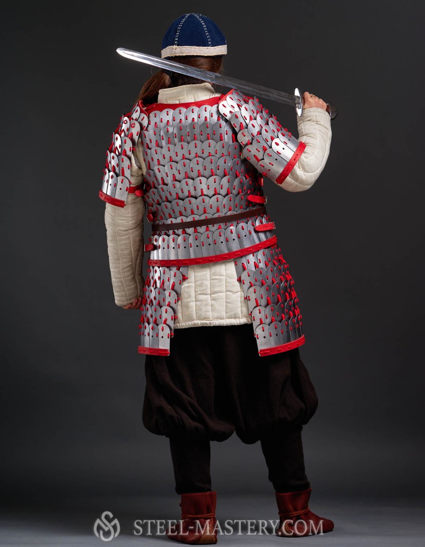 Steel lamellar armor ( khudesutu khuyag)  photo made by Steel-mastery.com