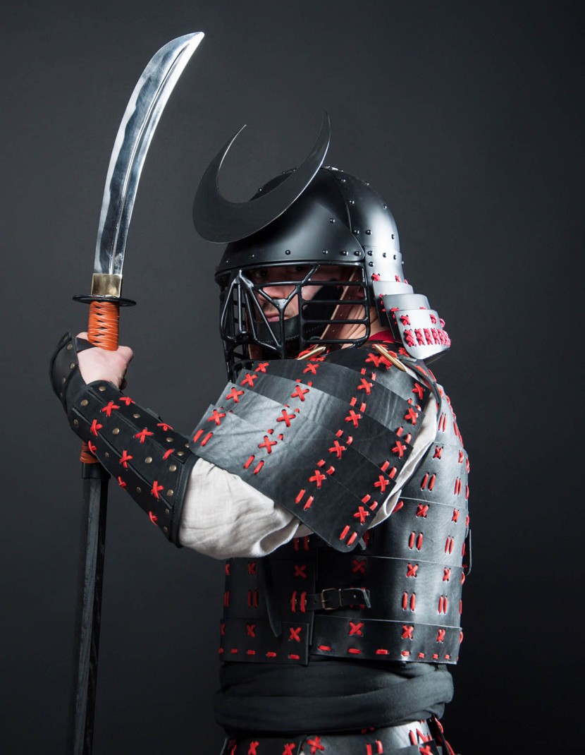 O Yoroi - Japanese samurai leather warrior armor photo made by Steel-mastery.com