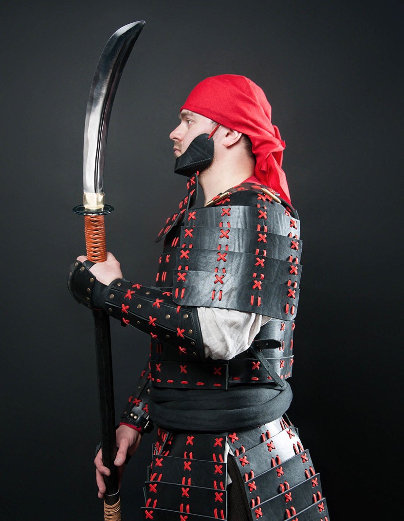 O Yoroi - Japanese samurai leather warrior armor photo made by Steel-mastery.com