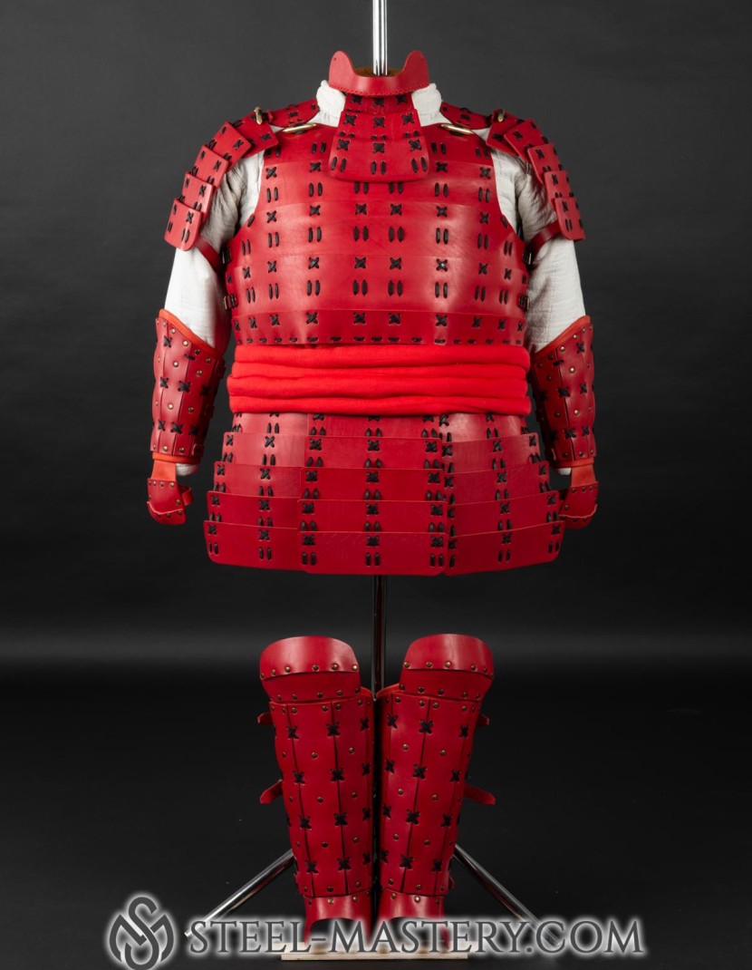 O Yoroi - Japanese samurai leather warrior armor photo made by Steel-mastery.com