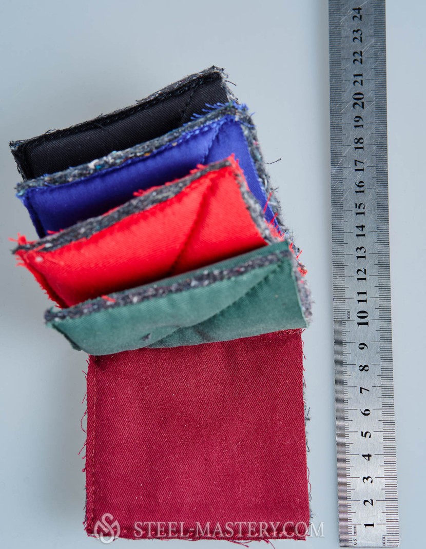 Samples for gambesons layers padding photo made by Steel-mastery.com