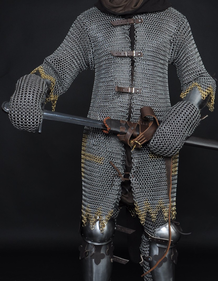 Hauberk with forward fastenings photo made by Steel-mastery.com