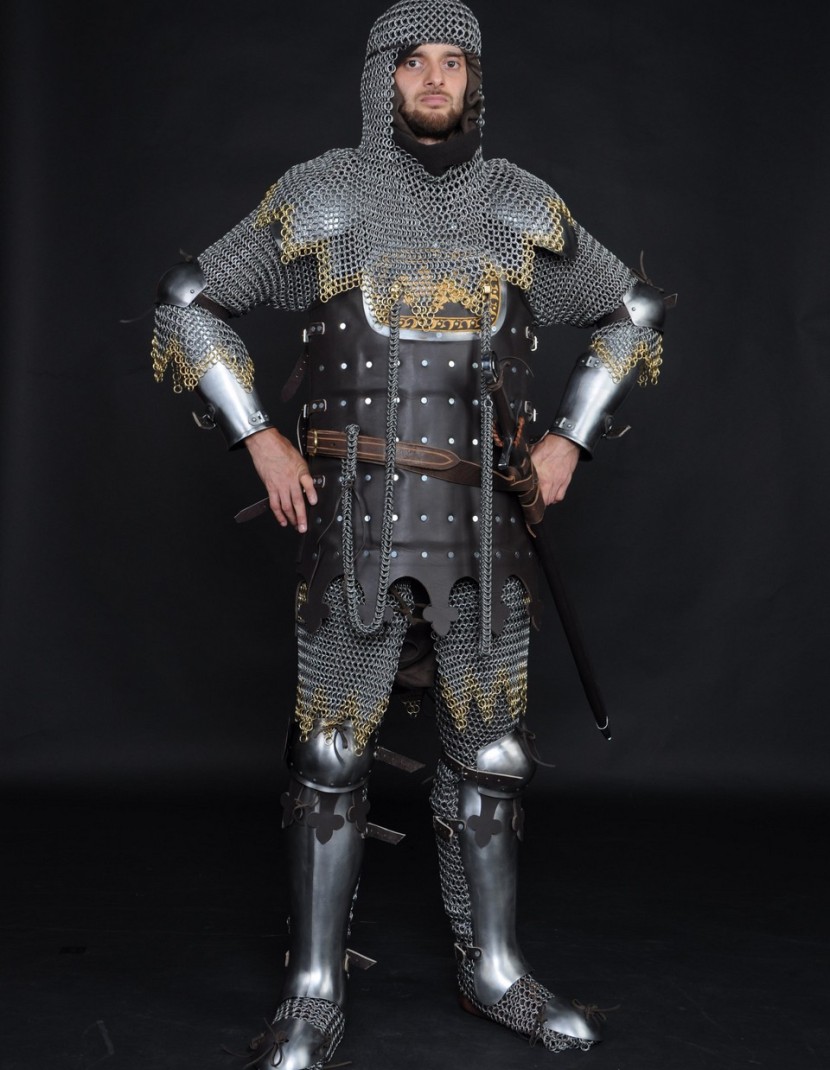 Hauberk with forward fastenings photo made by Steel-mastery.com