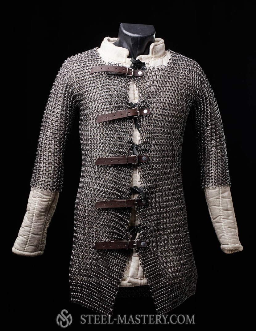 Hauberk with forward fastenings photo made by Steel-mastery.com
