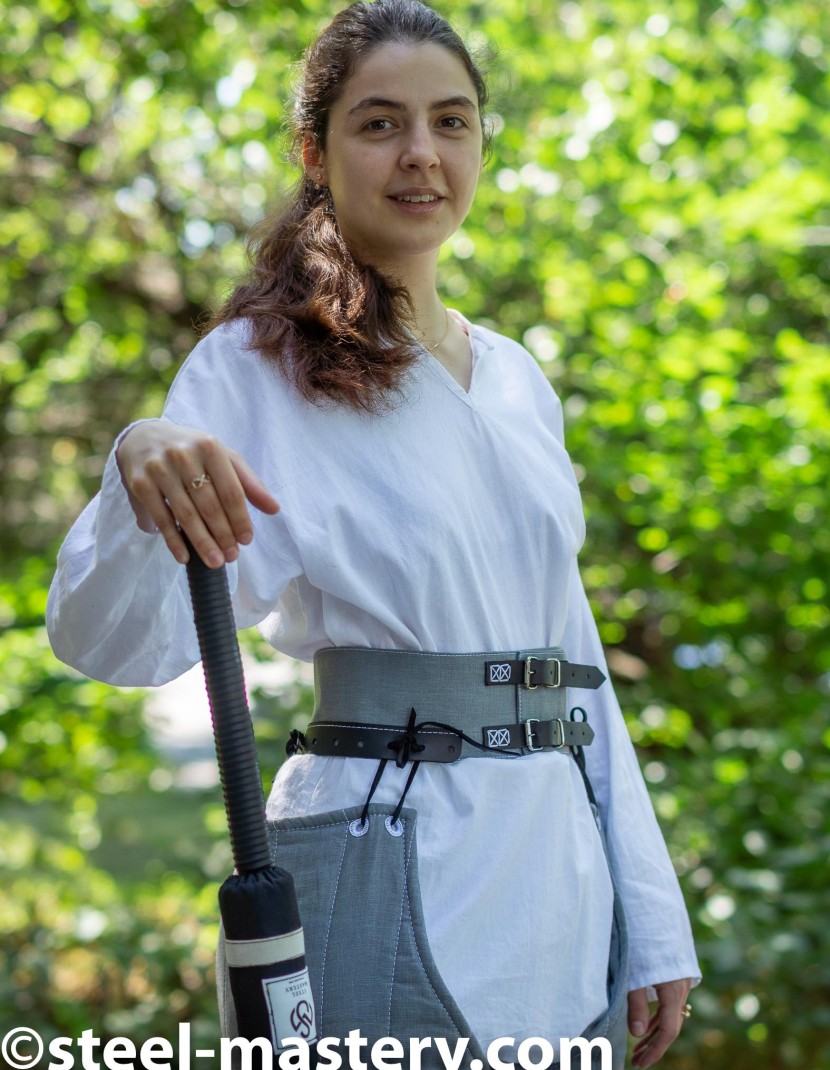 ARMING BELT FOR CHAUSSES WITH LEATHER PARTS photo made by Steel-mastery.com