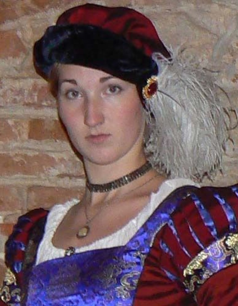 The taffeta beret with the snood 2 photo made by Steel-mastery.com