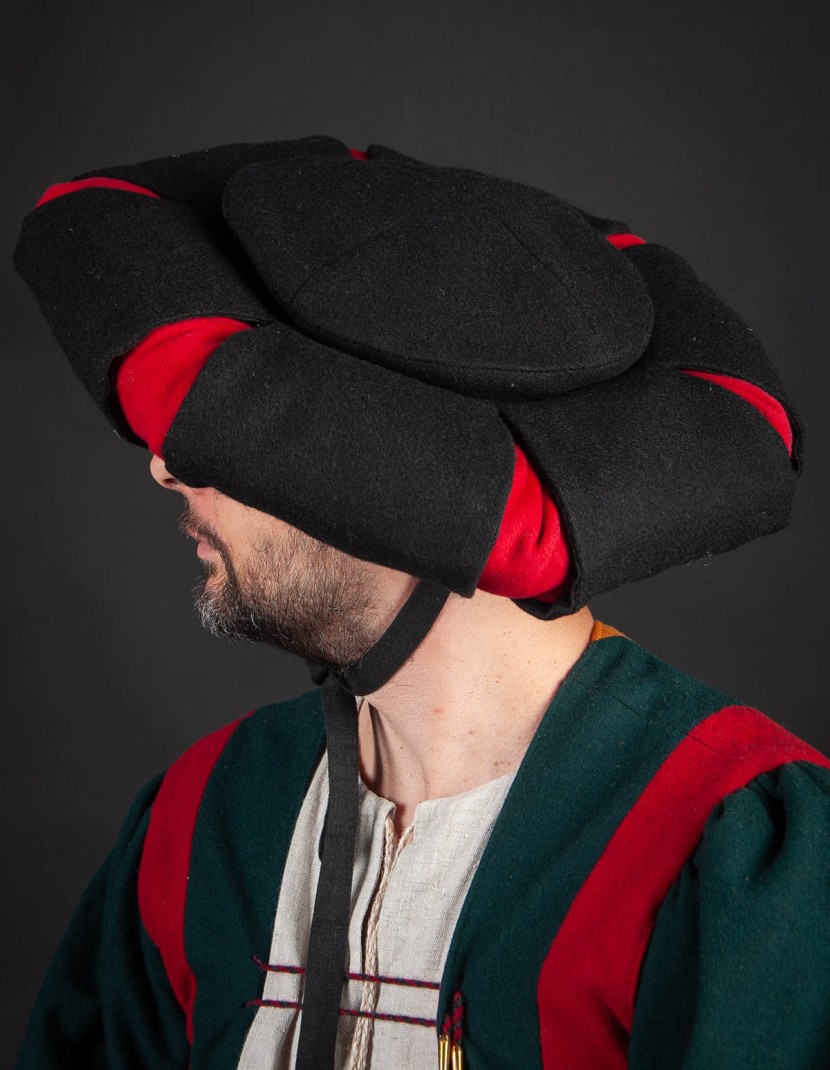 Landsknecht hat with cuts photo made by Steel-mastery.com