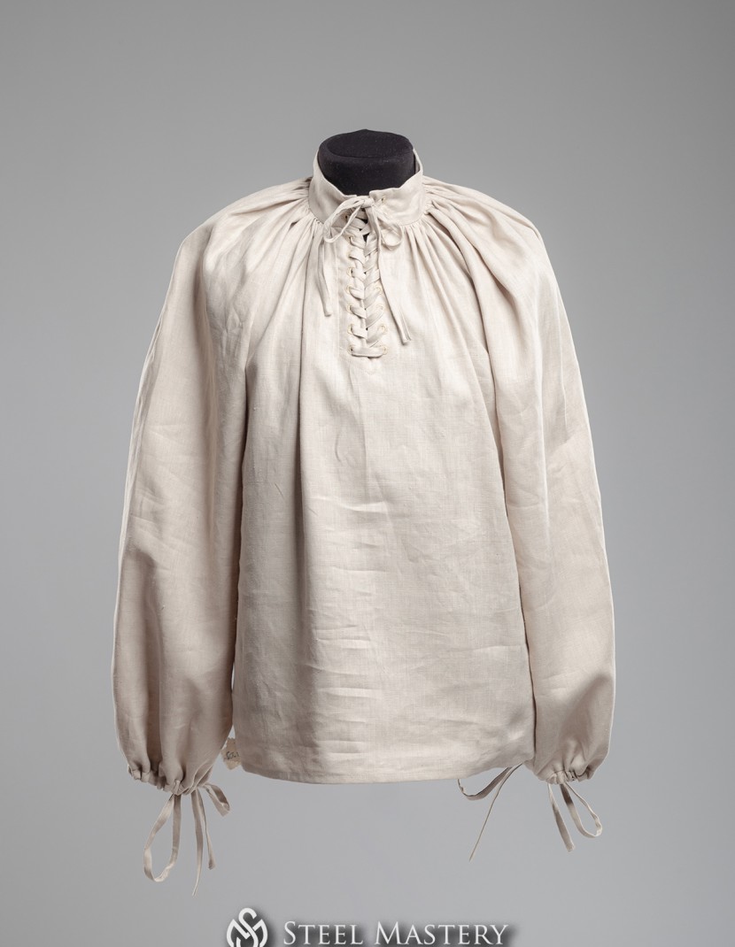 Men's shirt with lacing, XV century photo made by Steel-mastery.com