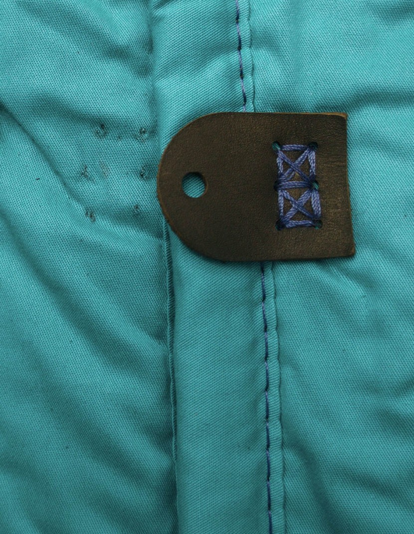 Turquoise ordinary gambeson photo made by Steel-mastery.com