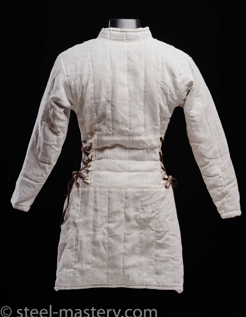 Woman gambeson, white photo made by Steel-mastery.com