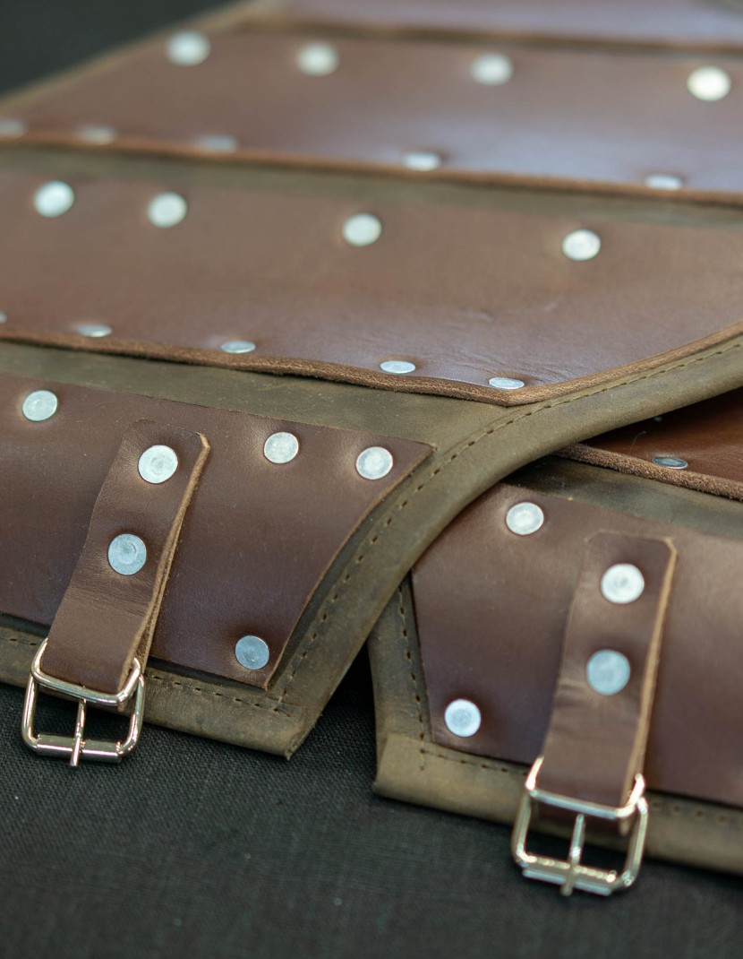 BROWN LEATHER PROTECTION OF UPPER PART OF ARM  photo made by Steel-mastery.com