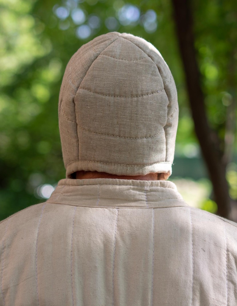 LINEN MEDIEVAL PADDED CAP  photo made by Steel-mastery.com