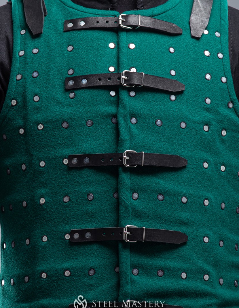 green steel brigandine  photo made by Steel-mastery.com