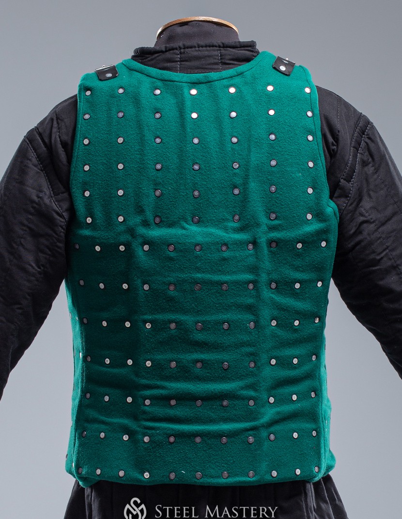 green steel brigandine  photo made by Steel-mastery.com
